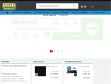 Tablet Screenshot of cash-elektro.cz
